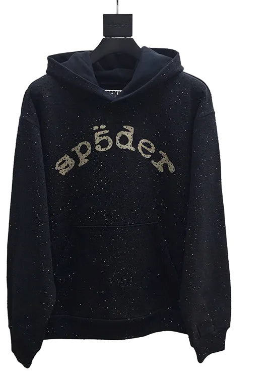 SP5DER HOODIE RHINESTONESN