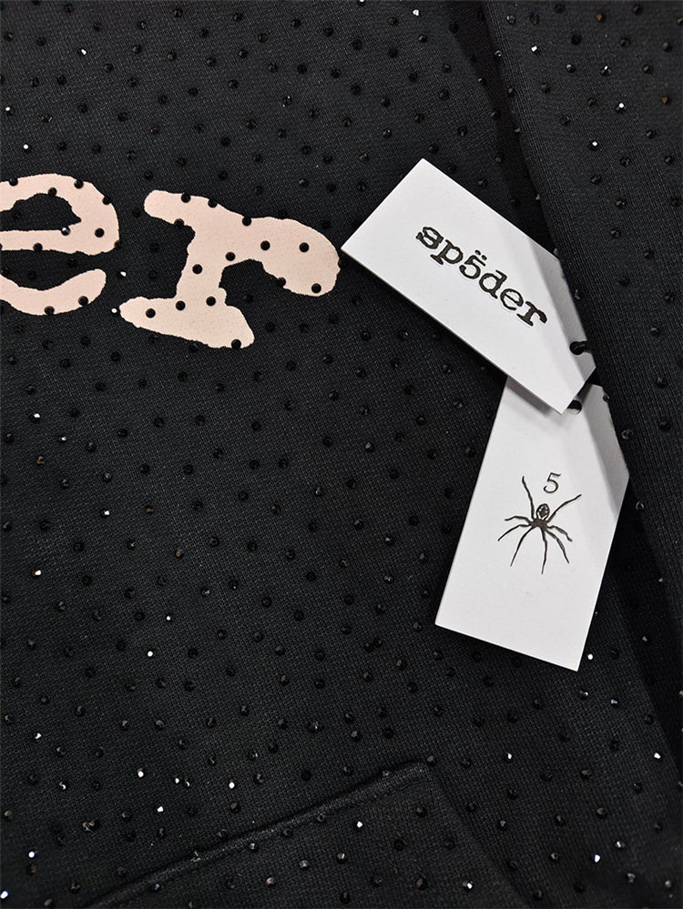 SP5DER HOODIE RHINESTONESN